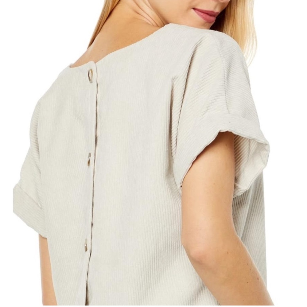 Madewell Collette Corduroy Drapey Top - Picture 2 of 10